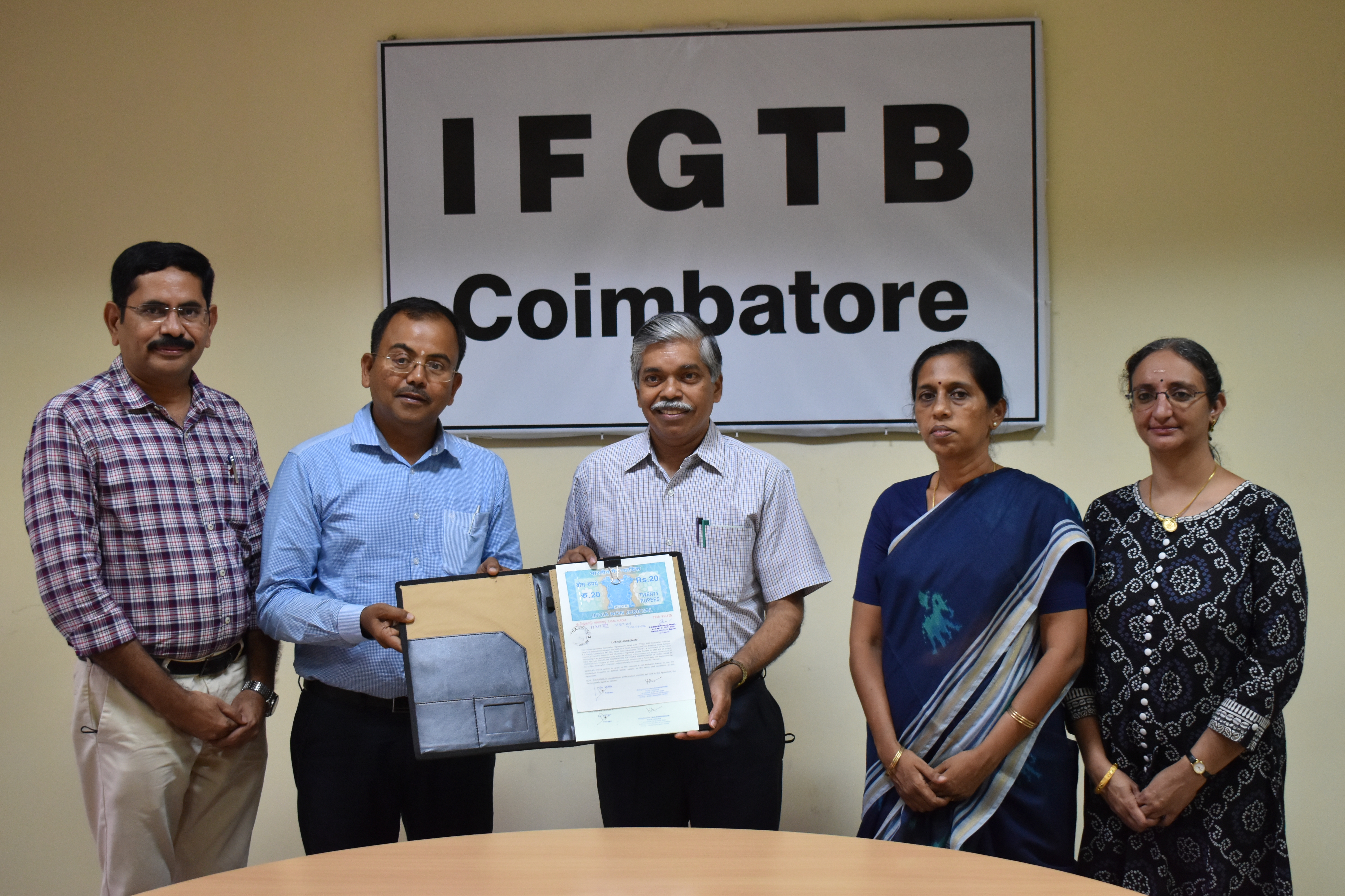 Licensing of Windbreak clones of IFGTB to VETRY-NGO based at Tiruppur